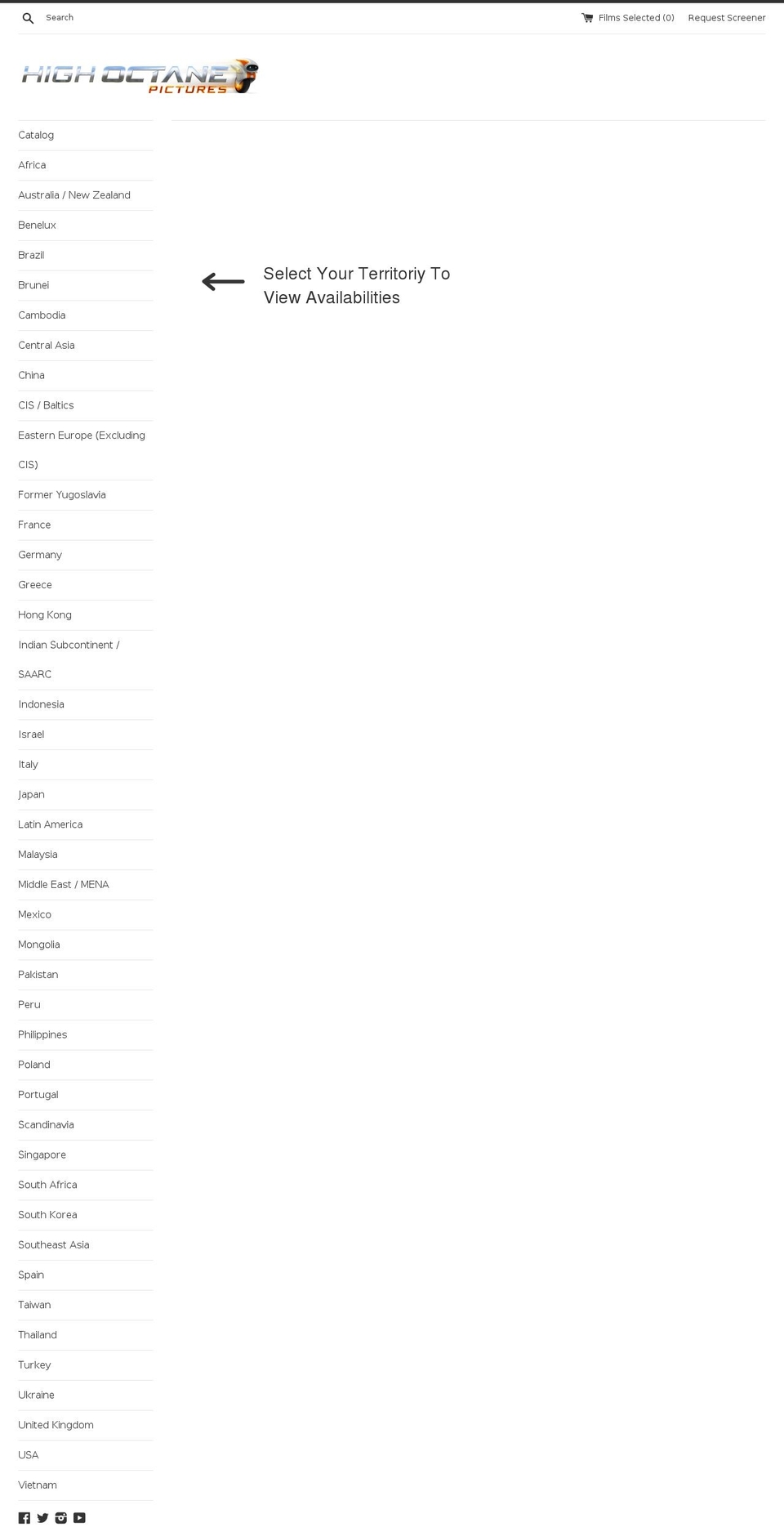 hopfilmcatalog.com shopify website screenshot