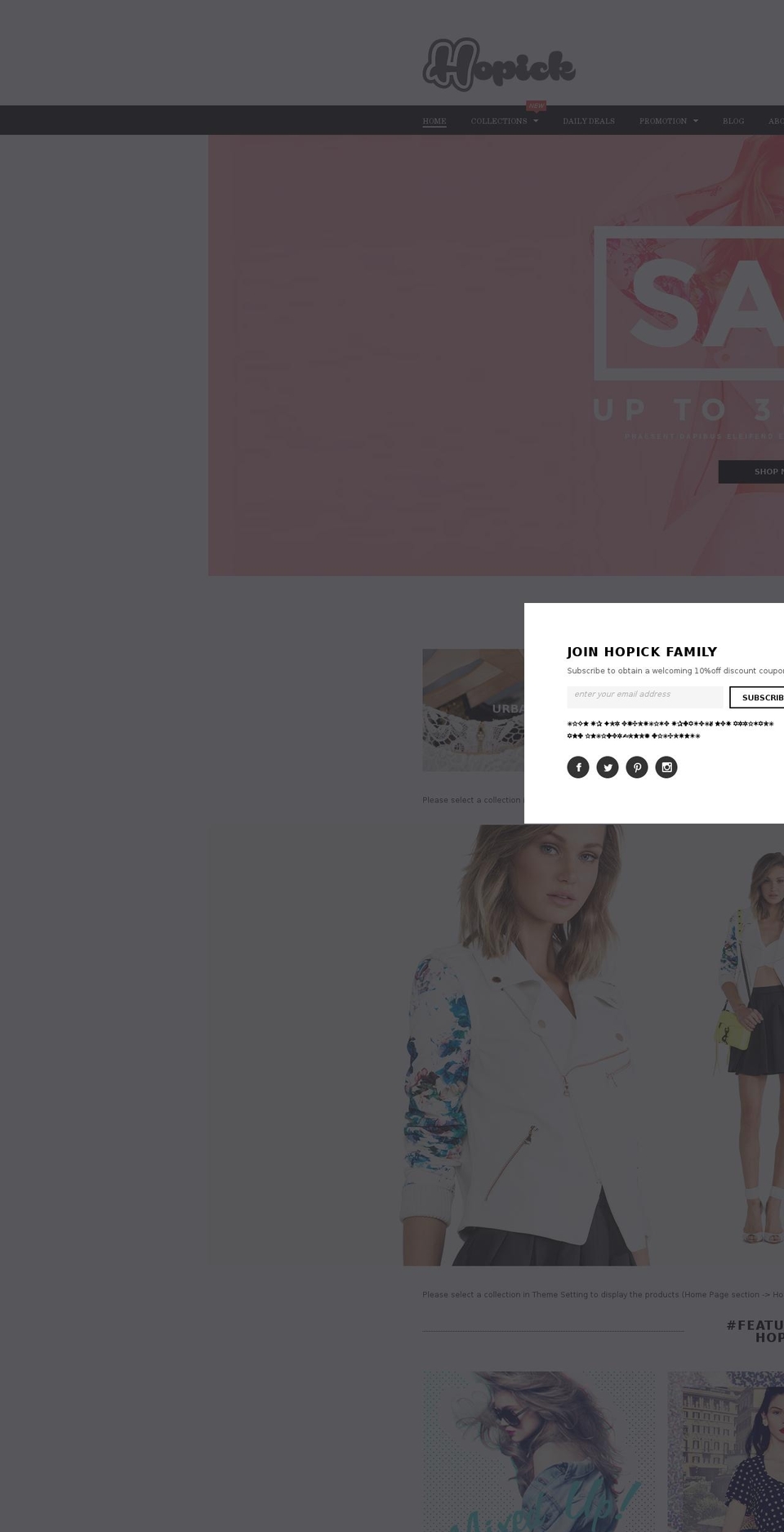 hopick.com shopify website screenshot