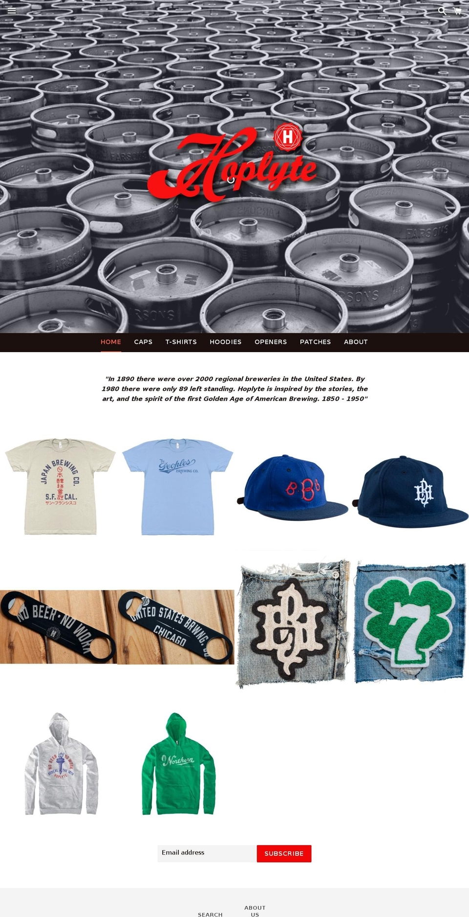 hoplyte.com shopify website screenshot