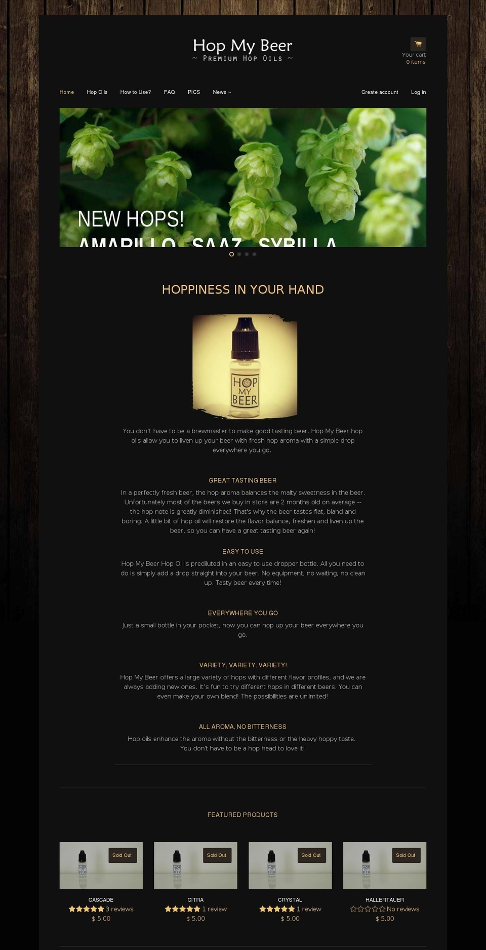 hopmybeer.com — Shopify storefront screenshot