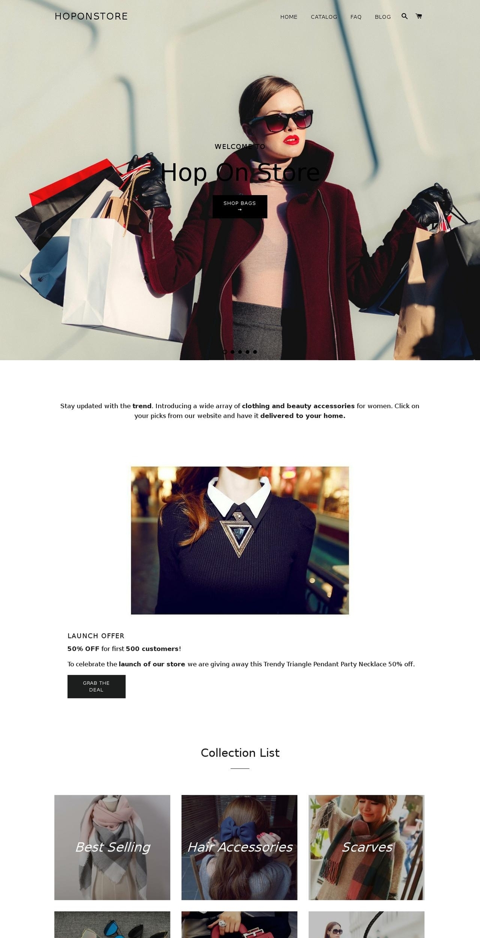 hoponstore.com shopify website screenshot