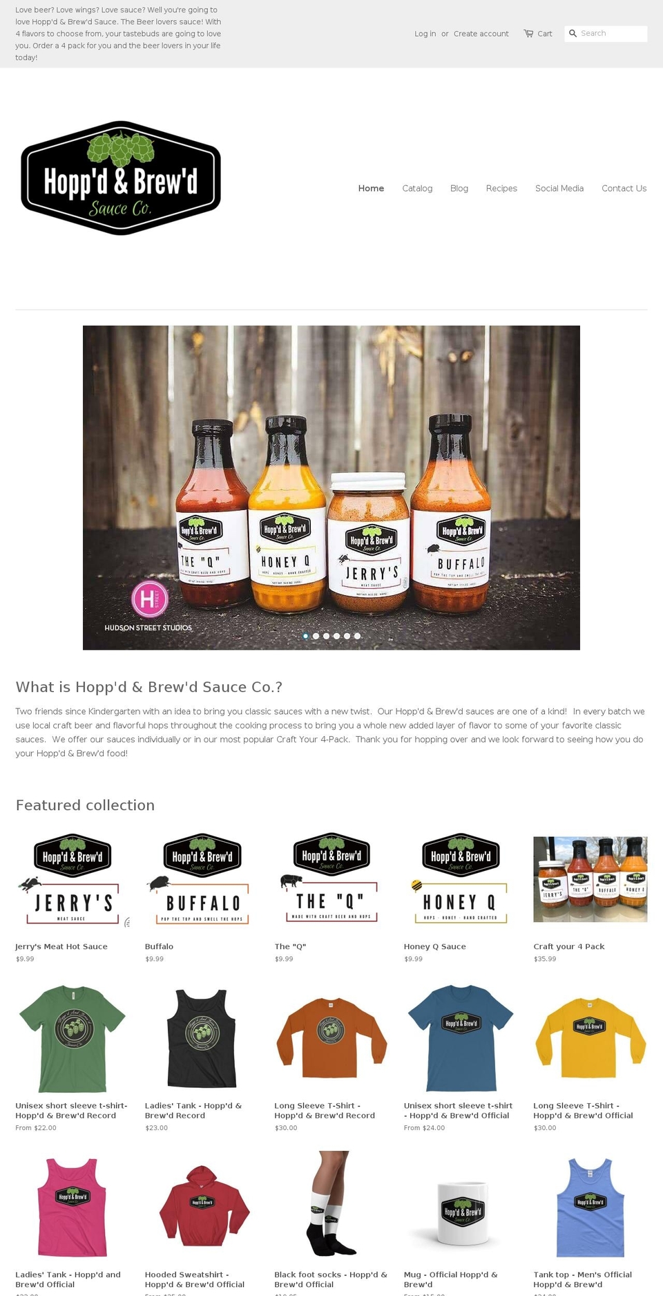hoppdandbrewd.com — Shopify storefront screenshot