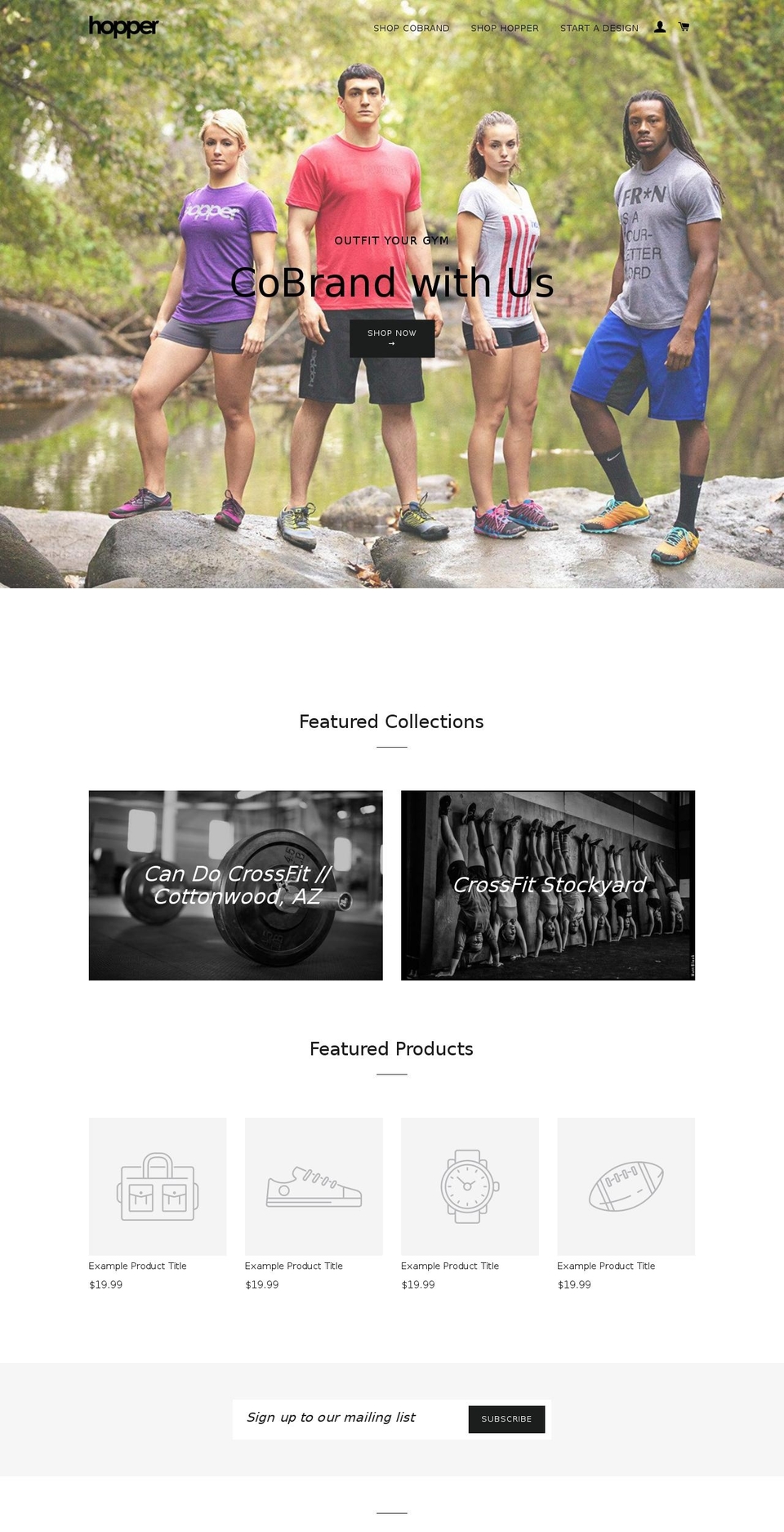 hoppercobrand.com shopify website screenshot