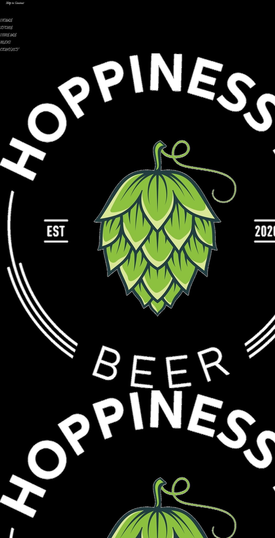 hoppinessisbeer.com shopify website screenshot