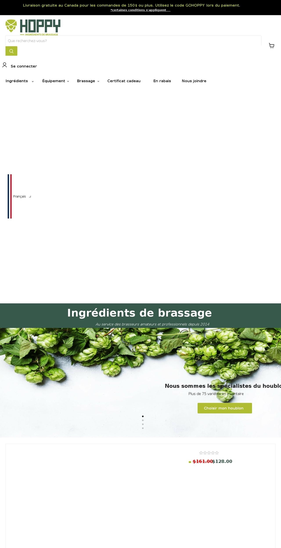 hoppy.ca shopify website screenshot