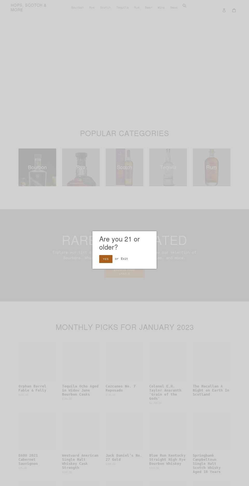 hopscotchandmore.com shopify website screenshot
