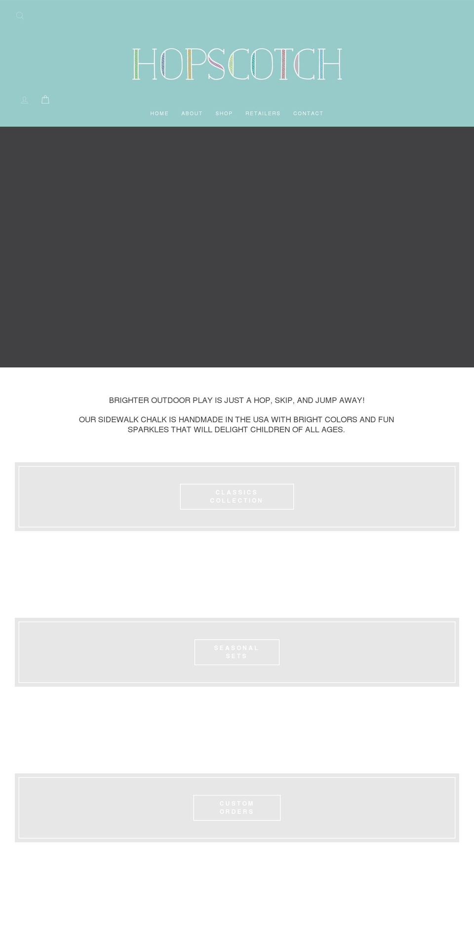 hopscotchchalk.com shopify website screenshot
