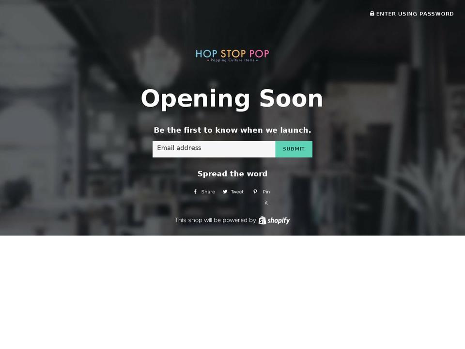 hopstoppop.com — Shopify storefront screenshot