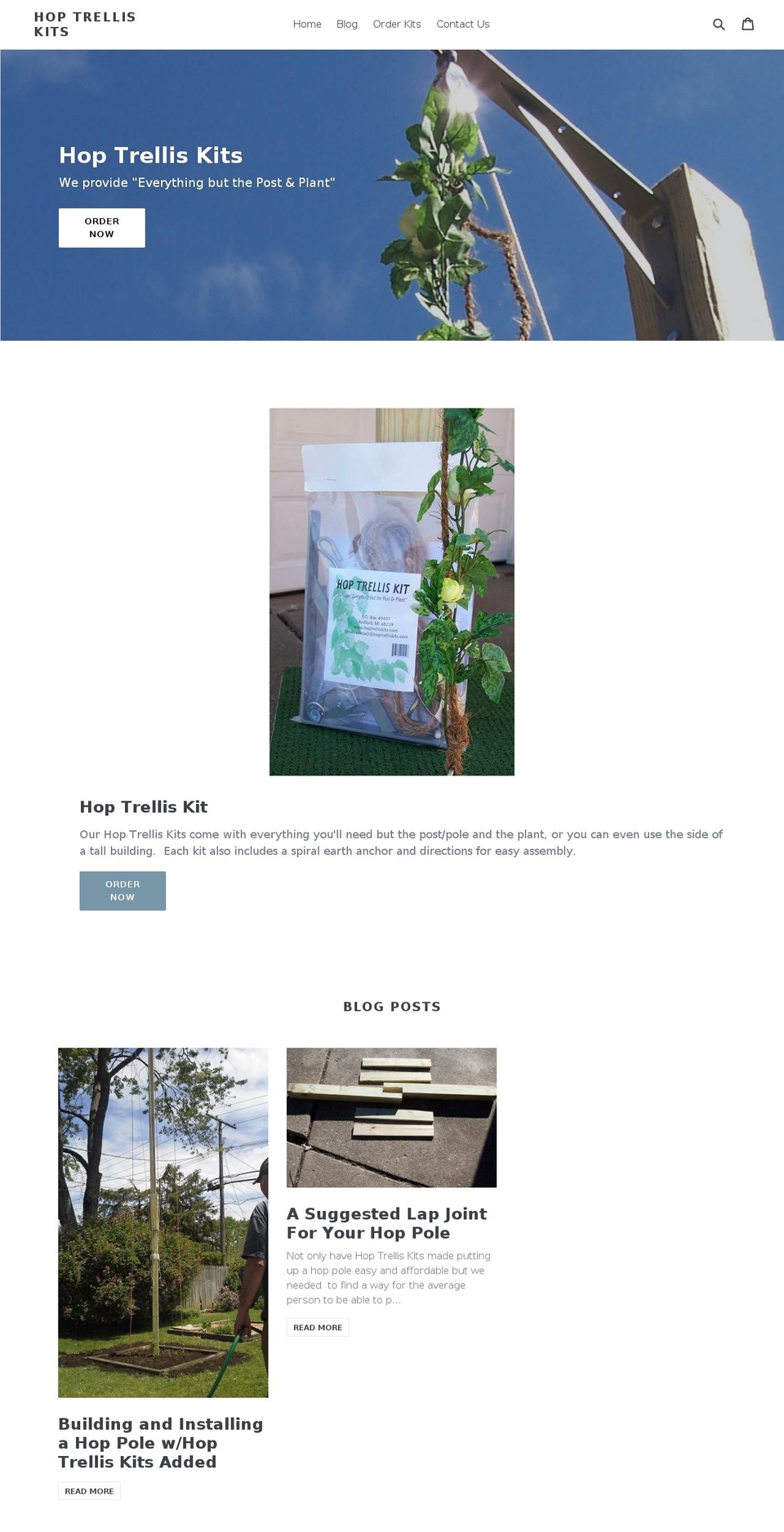 hoptrelliskits.com — Shopify storefront screenshot