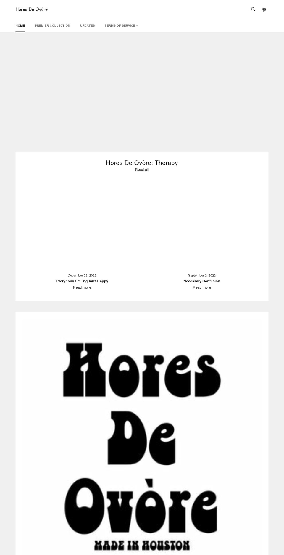 horesdeovore.com shopify website screenshot