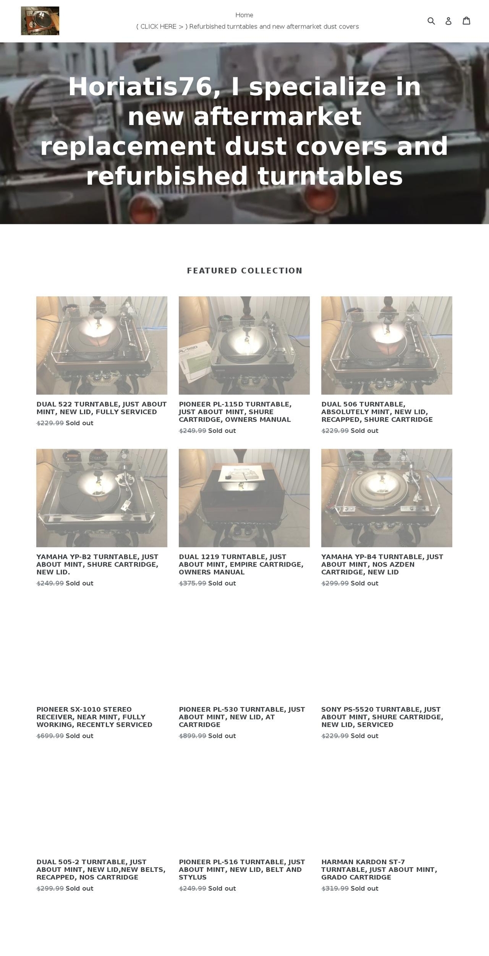horiatis76.com shopify website screenshot