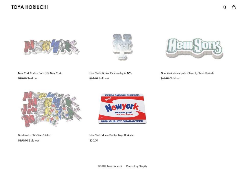horiuchi108.com — Shopify storefront screenshot