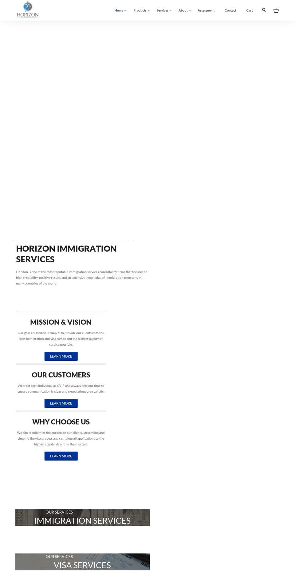 horizonarab.com shopify website screenshot