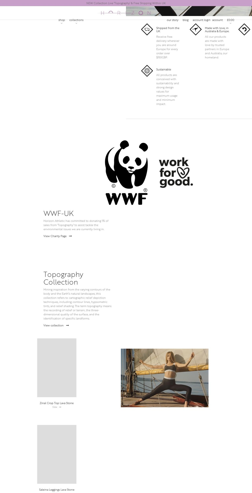 horizonathletic.co.uk shopify website screenshot