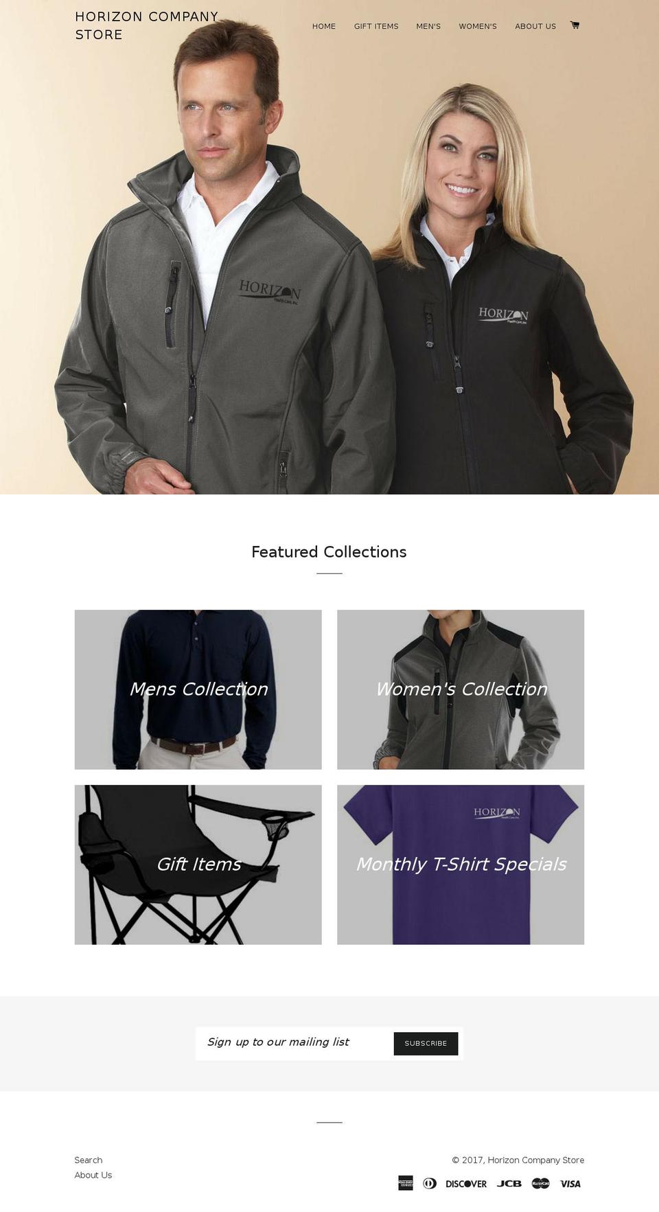 horizonbrandstore.com shopify website screenshot