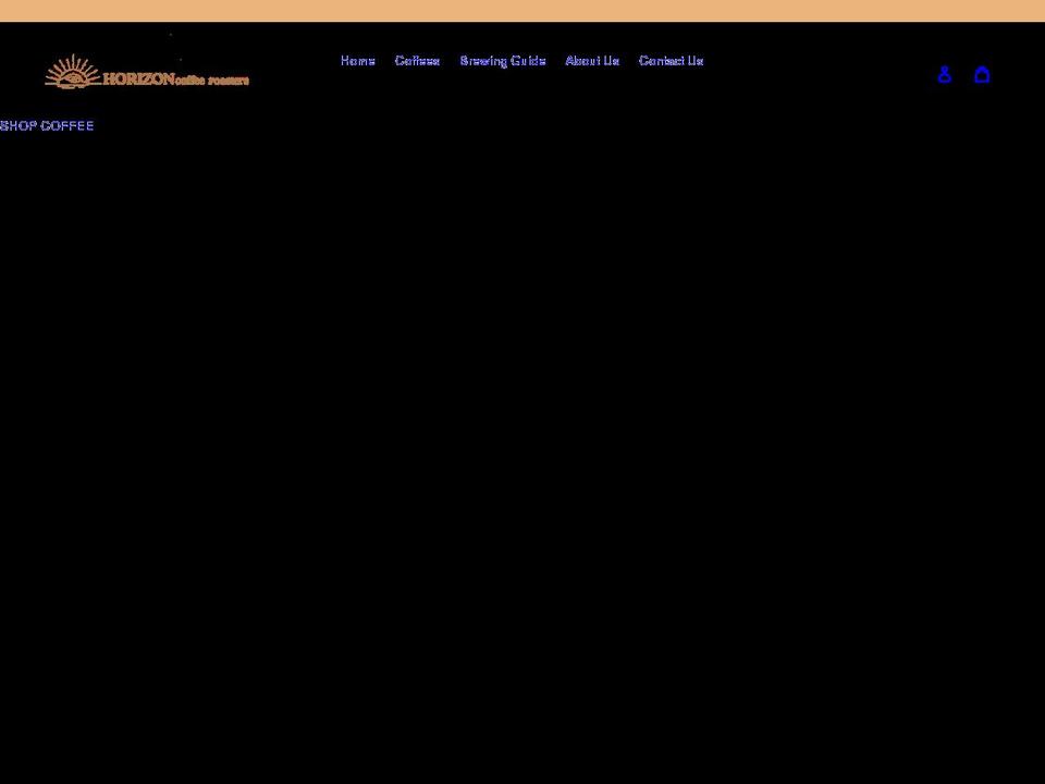 horizoncoffeeroasters.com shopify website screenshot