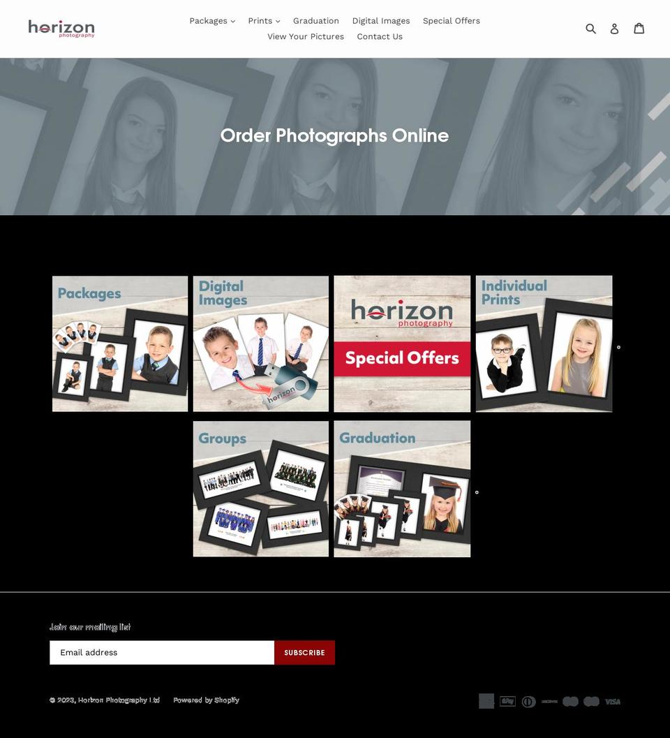 horizonorder.com — Shopify storefront screenshot