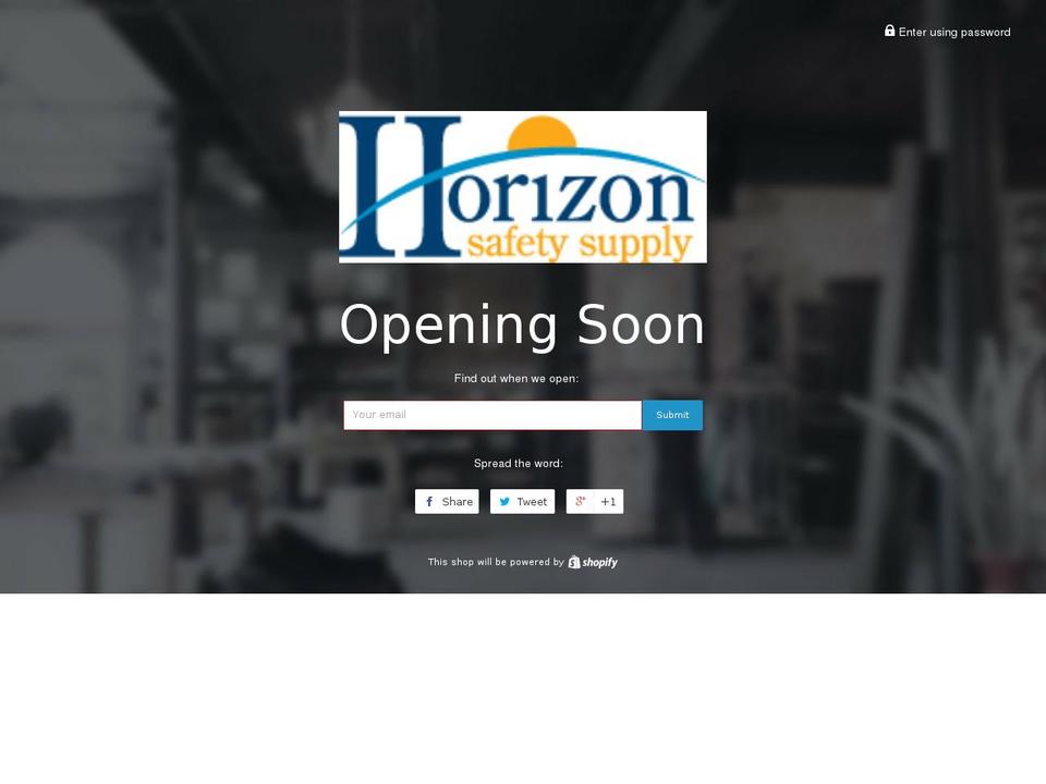 horizonsafetysupply.com — Shopify storefront screenshot