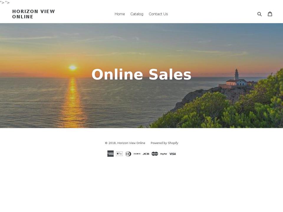 horizonviewonline.com — Shopify storefront screenshot