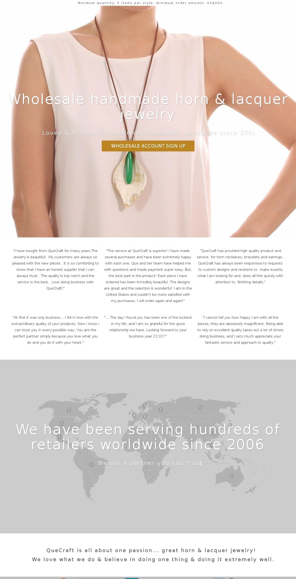 horn.jewelry shopify website screenshot