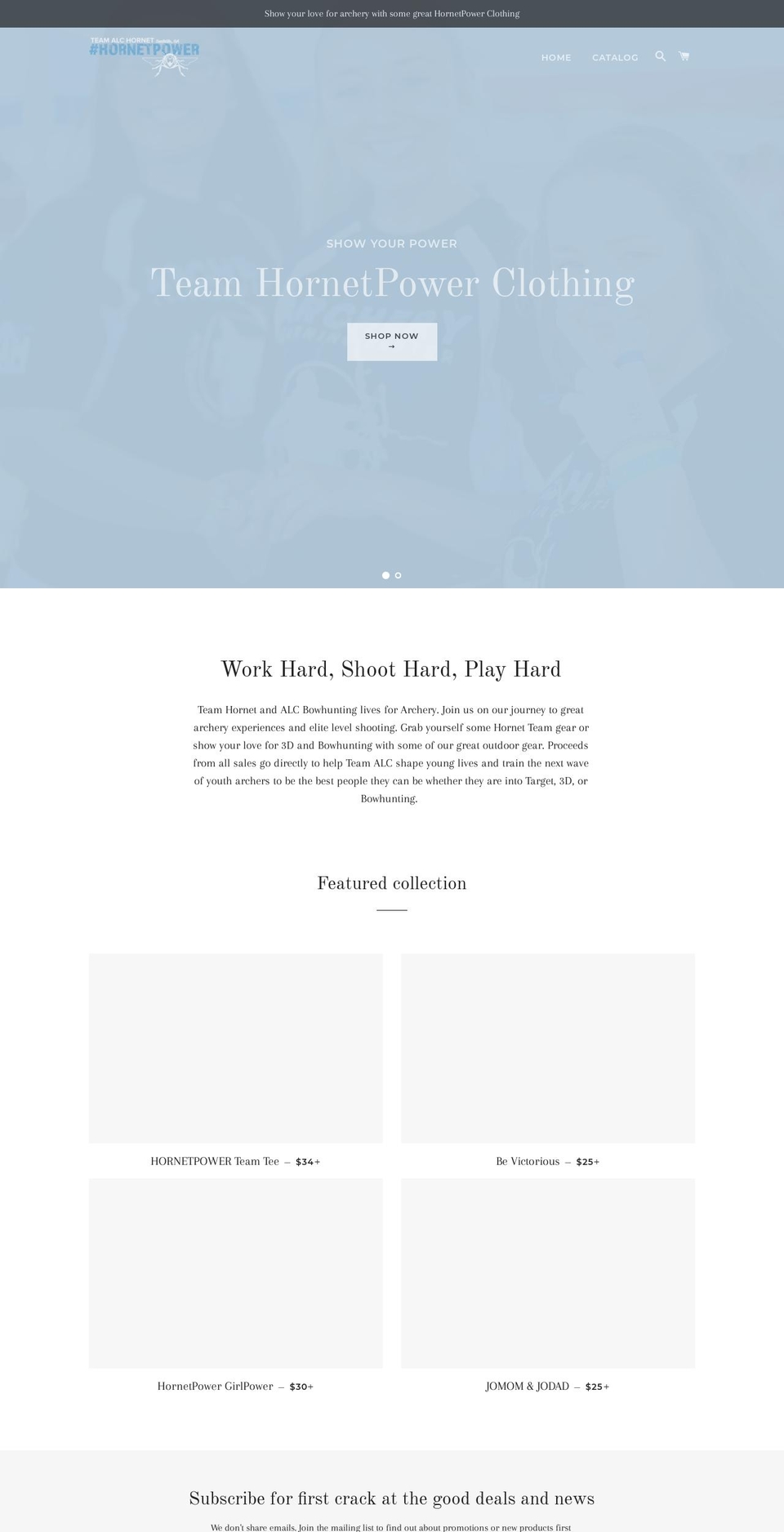 hornetpower.net shopify website screenshot