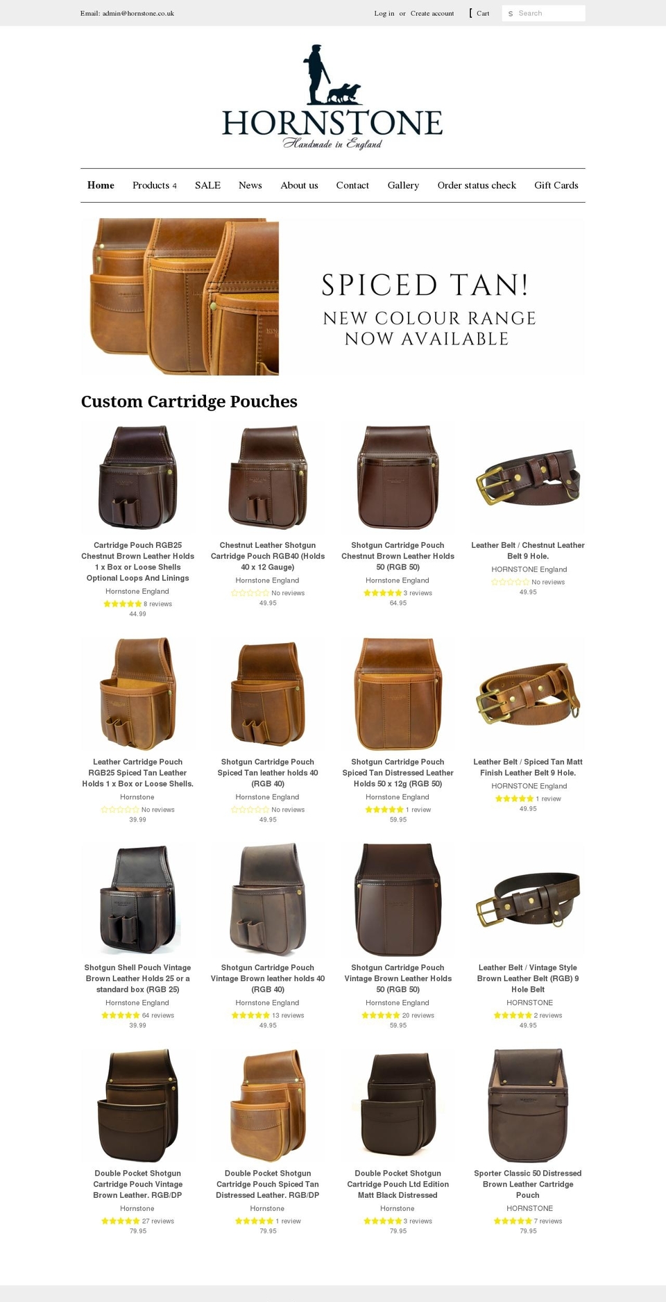 hornstone.co.uk shopify website screenshot