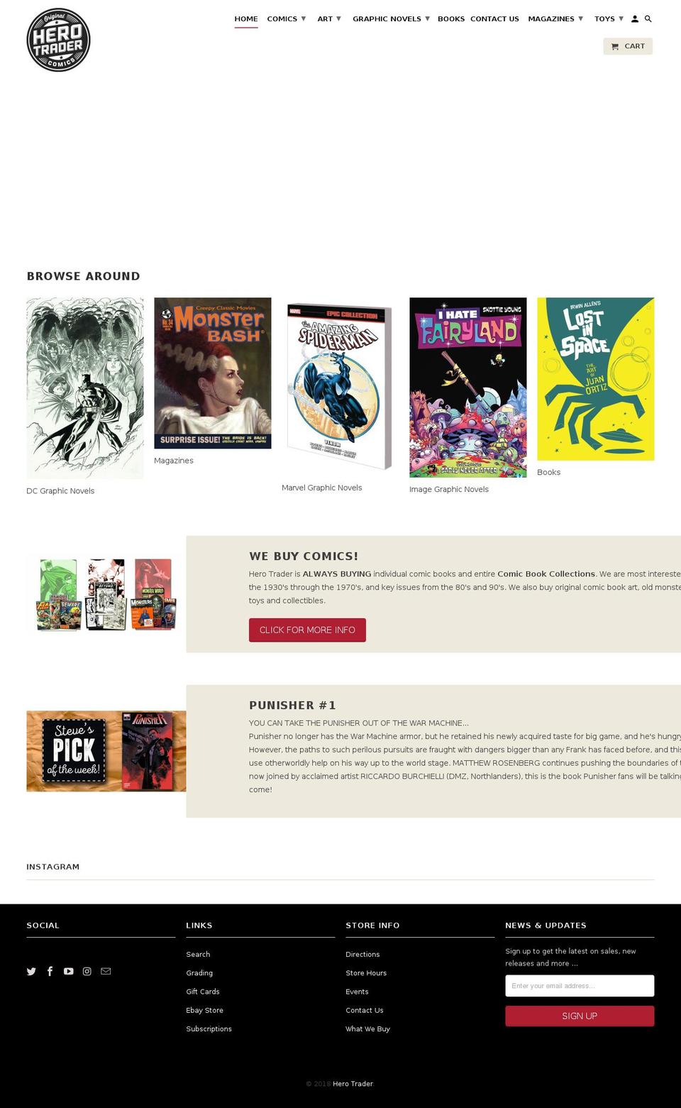 horrortrader.com — Shopify storefront screenshot