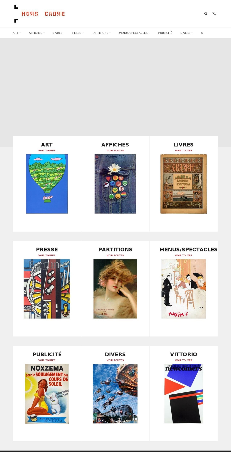 horscadre.ca shopify website screenshot