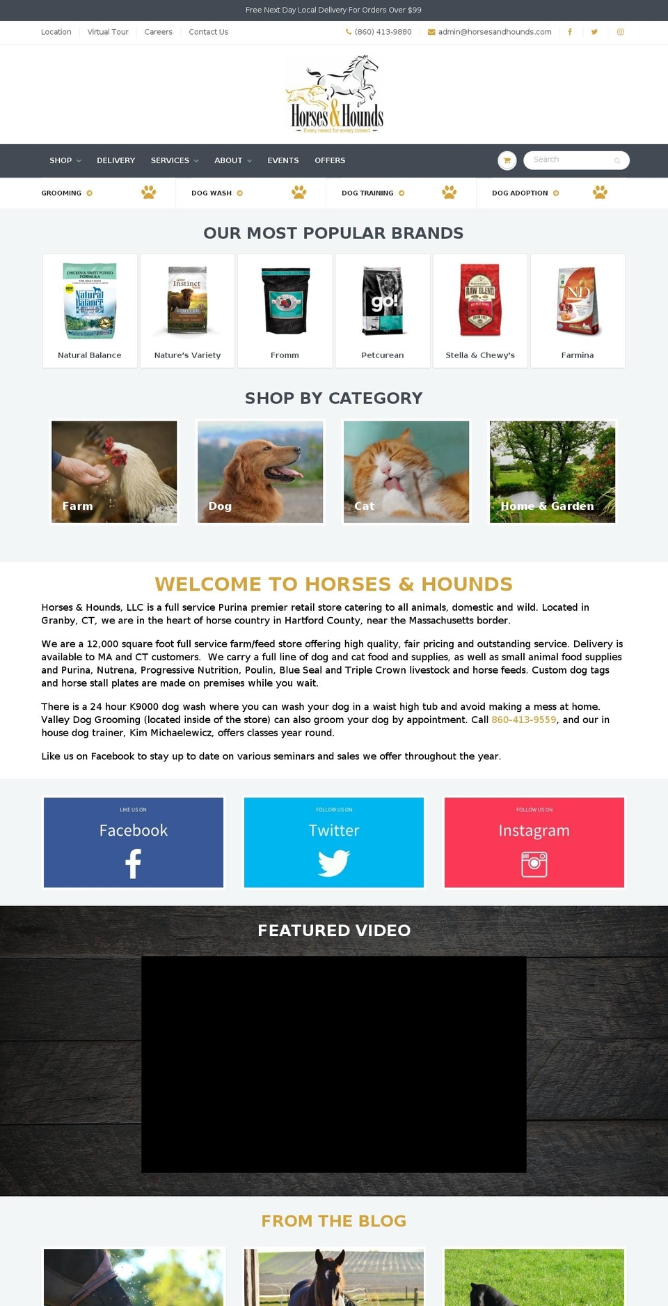 horse-hounds-ct.myshopify.com shopify website screenshot
