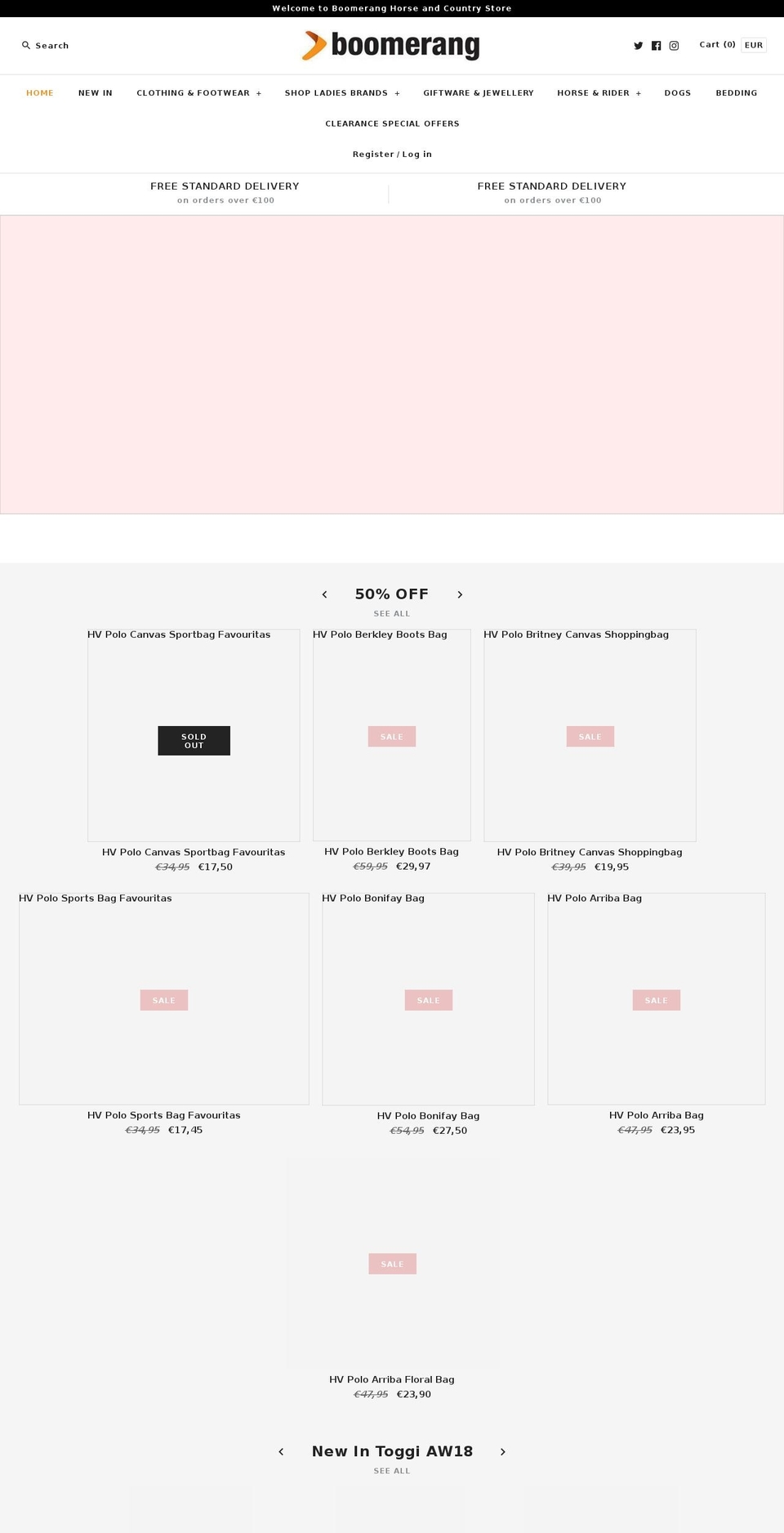horseandcountrystore.com — Shopify storefront screenshot