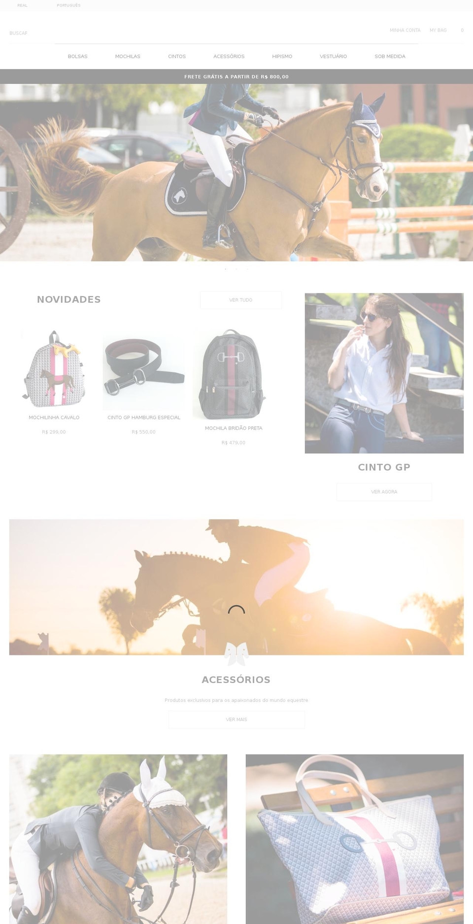 LIVE - alarcon-theme Shopify theme site example horseaporter.com