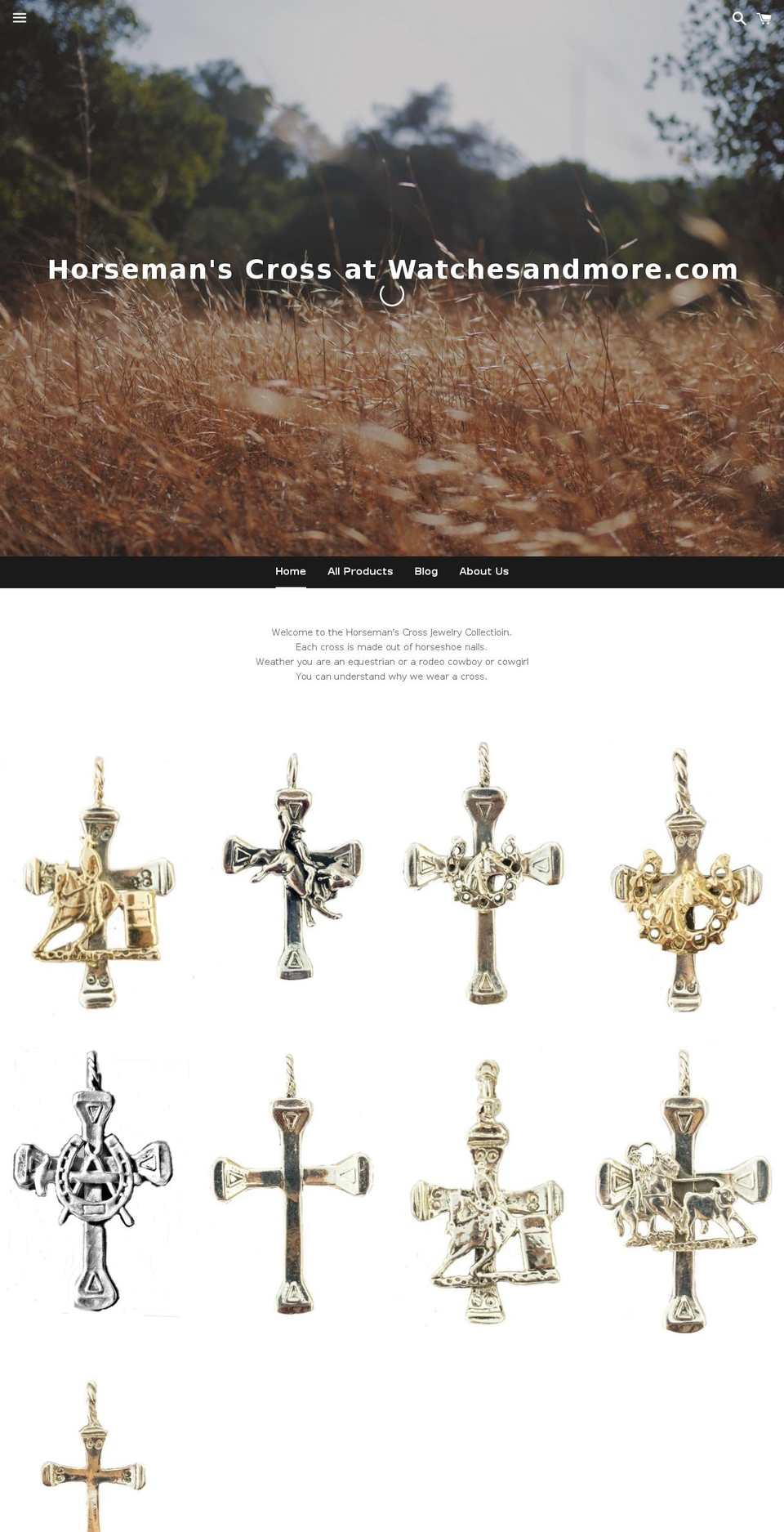 horsemanscross.com shopify website screenshot