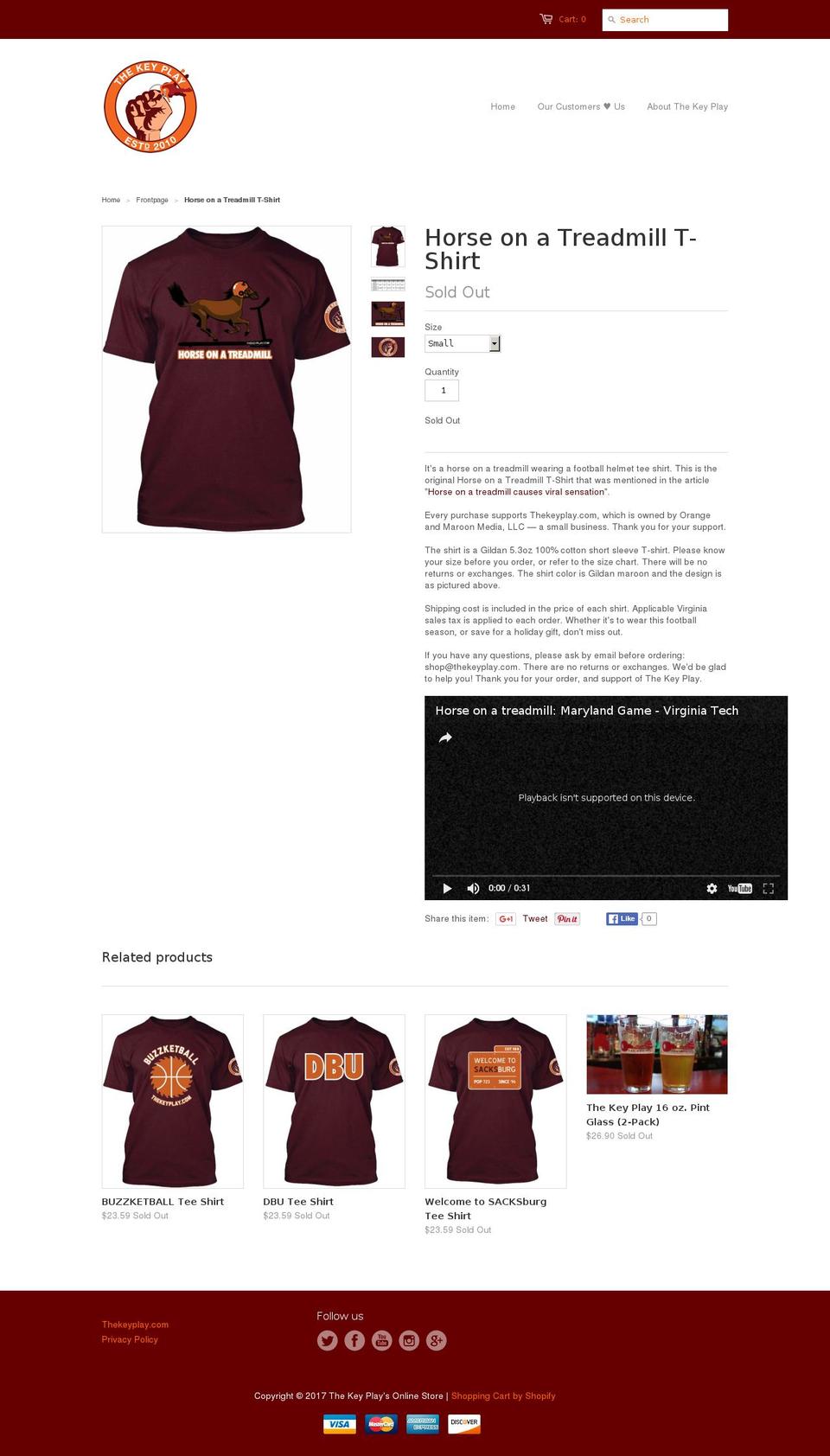 horseonatreadmill.com shopify website screenshot