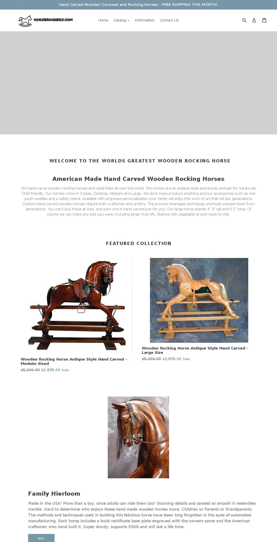 horserockers.com — Shopify storefront screenshot