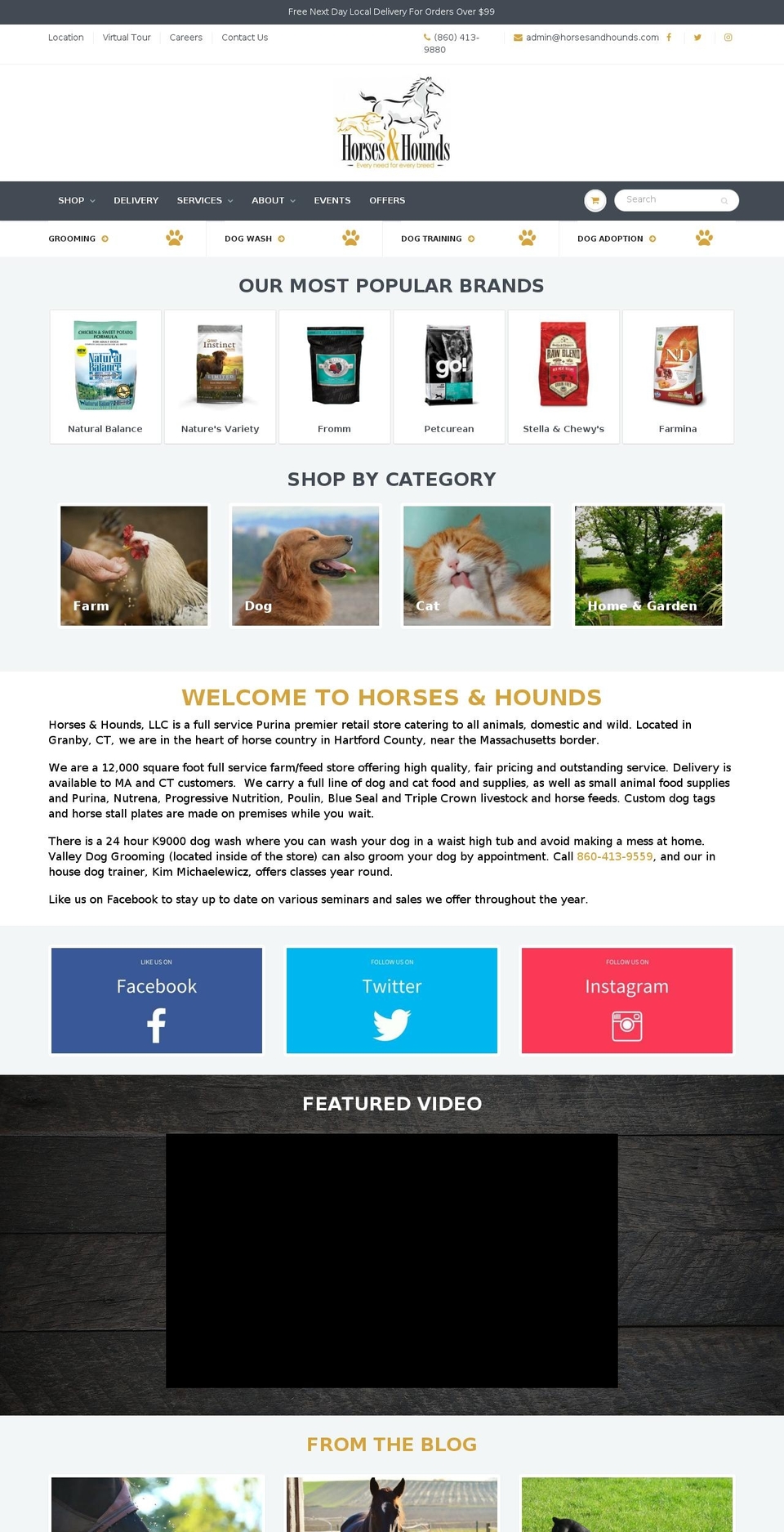 horsesandhounds.com — Shopify storefront screenshot
