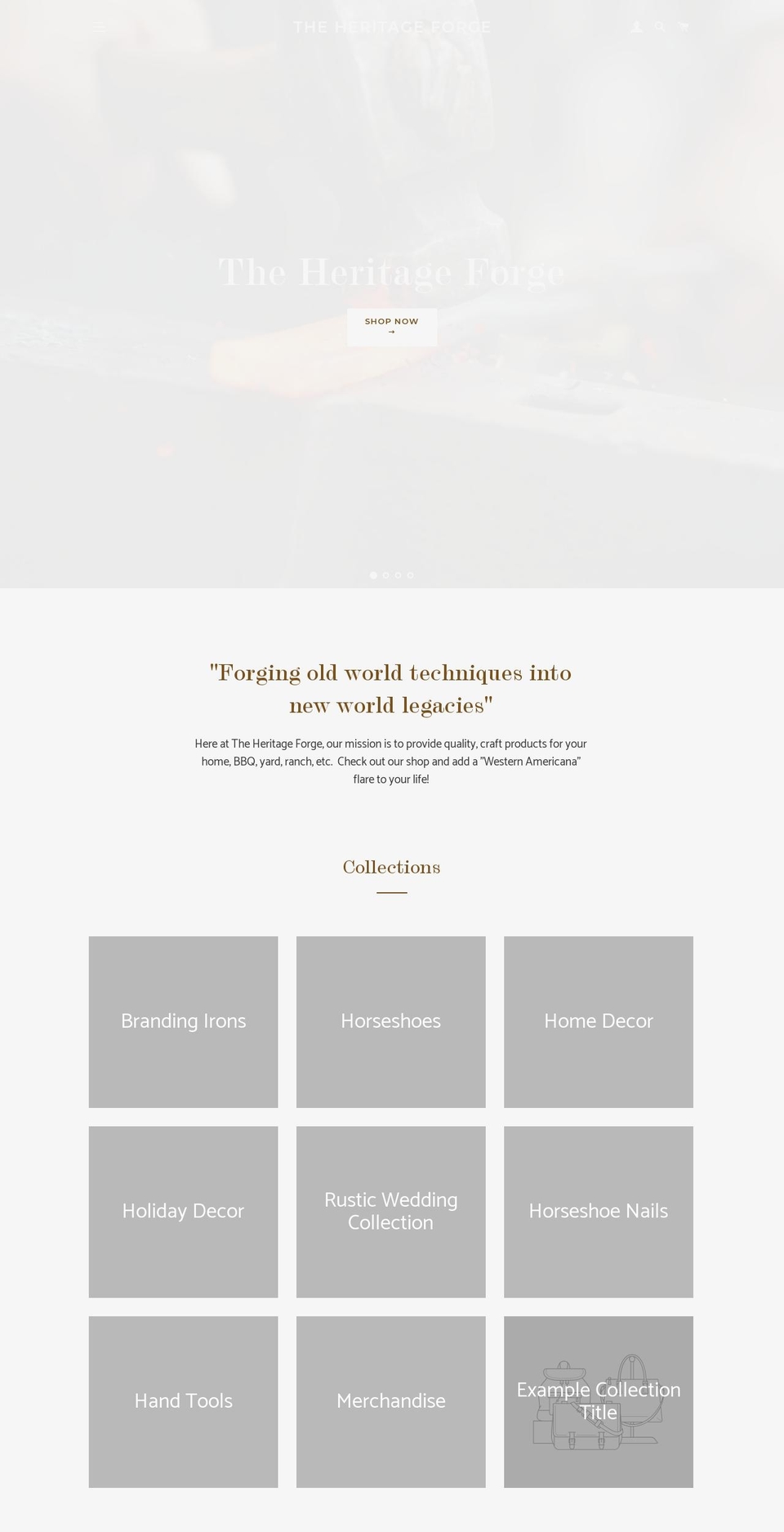 horseshoehabitat.com — Shopify storefront screenshot