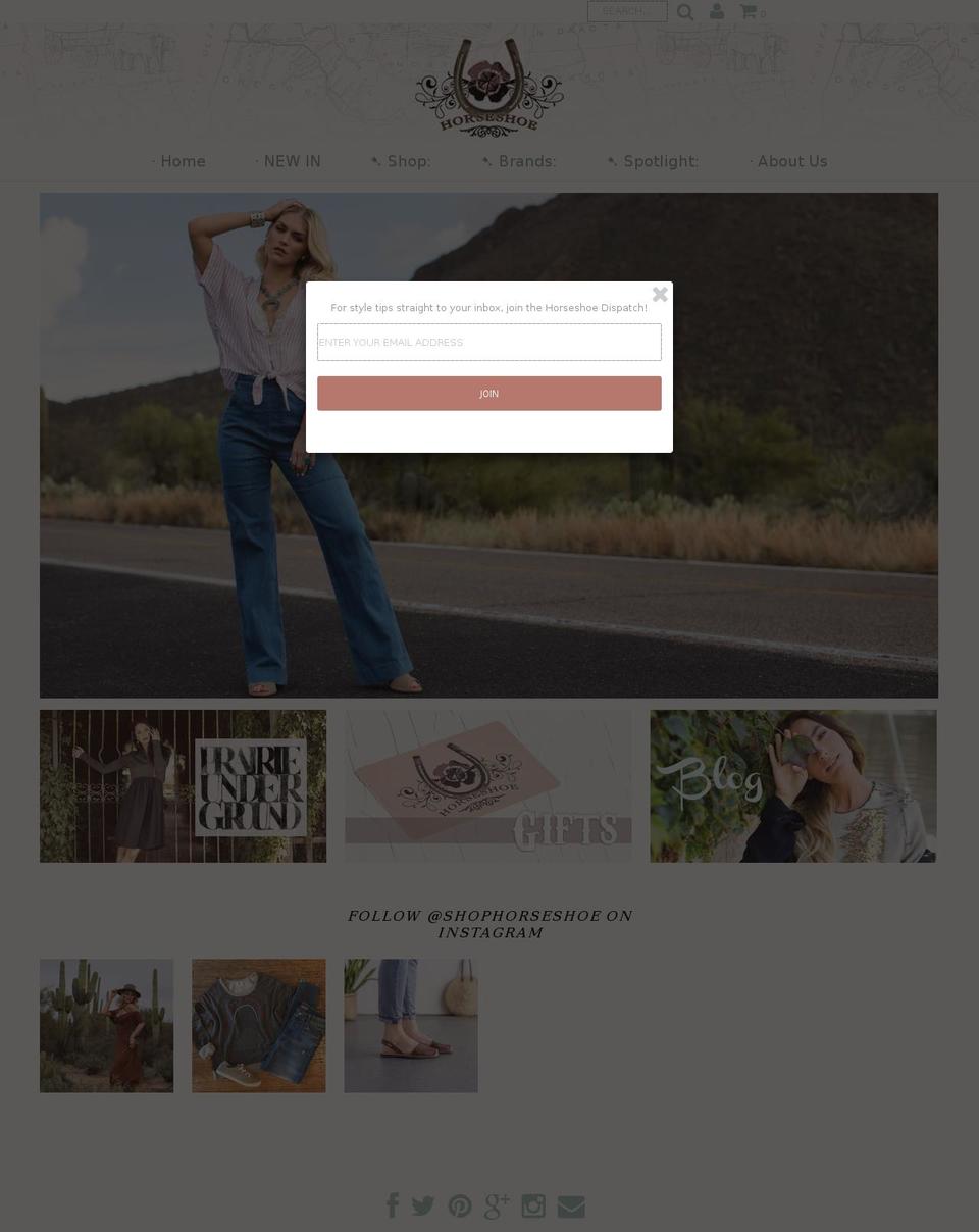 horseshoeseattle.com shopify website screenshot