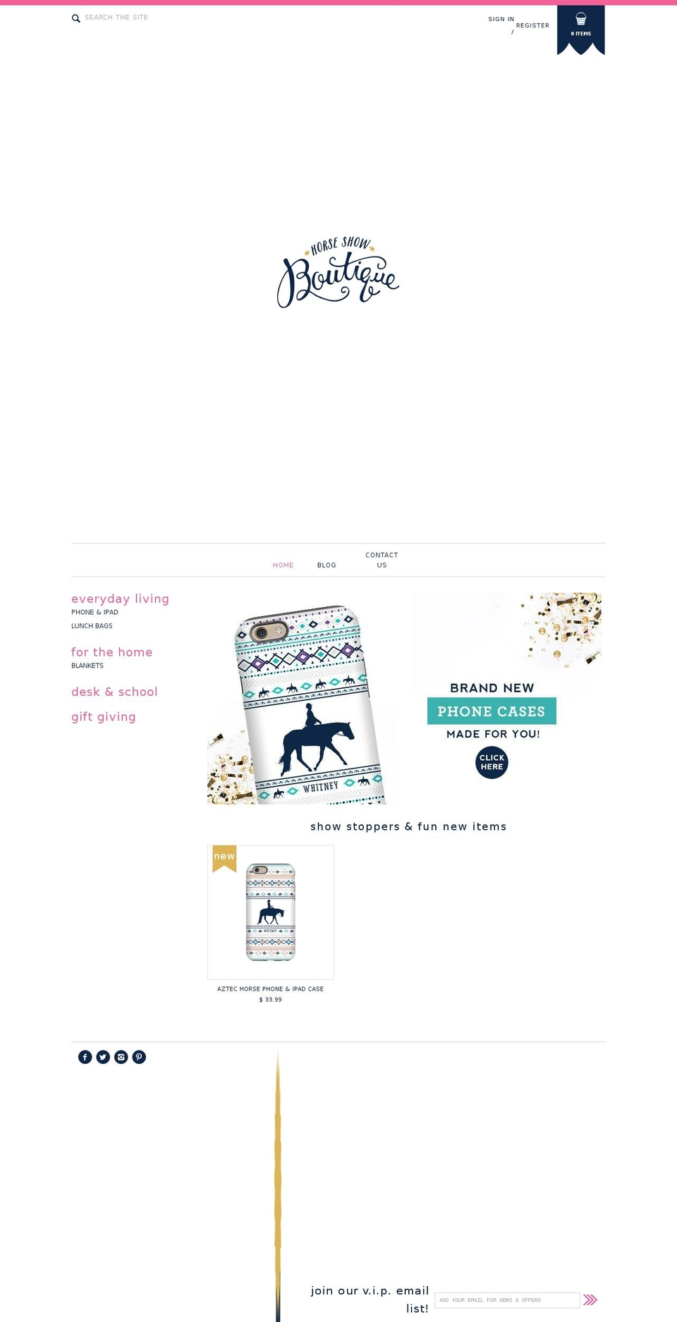 horseshowboutique.com — Shopify storefront screenshot