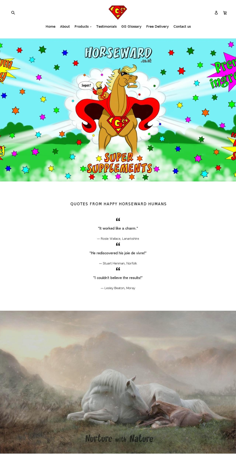 horseward.com — Shopify storefront screenshot