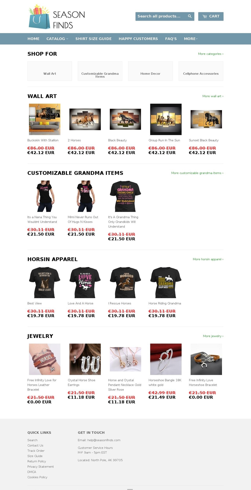 ThemeX-Live Shopify theme site example horsinround.myshopify.com