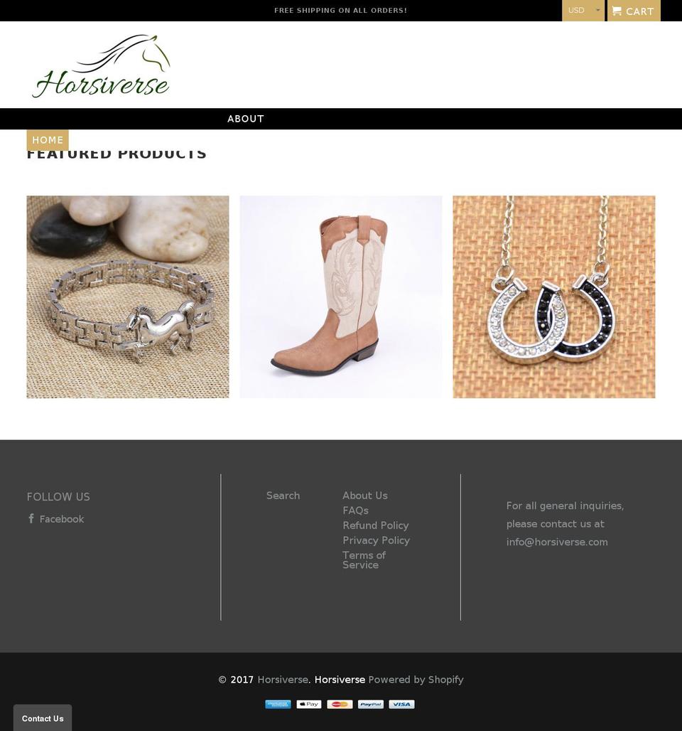 hannibal-v1-0 Shopify theme site example horsiverse.com