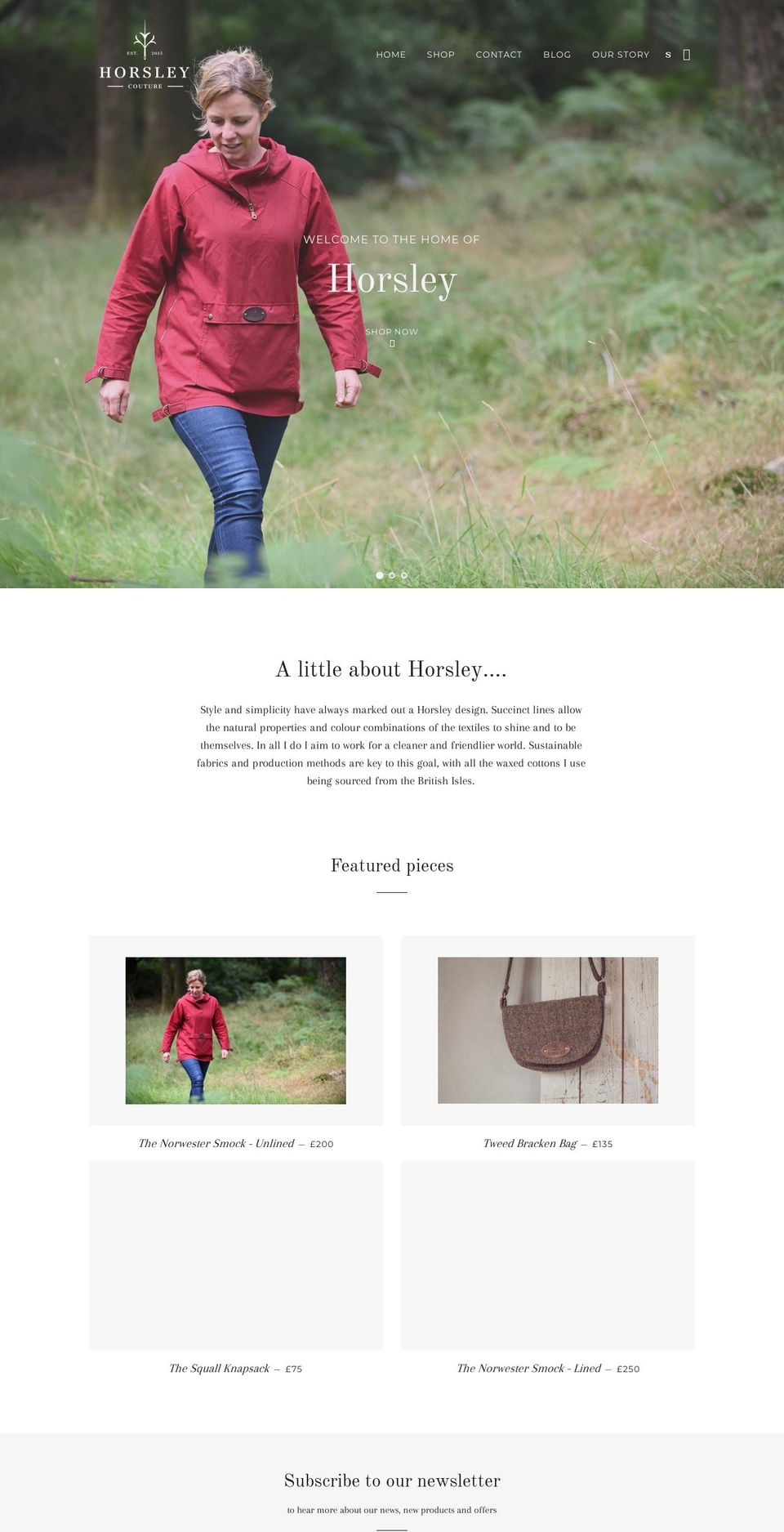 horsley.co.uk shopify website screenshot