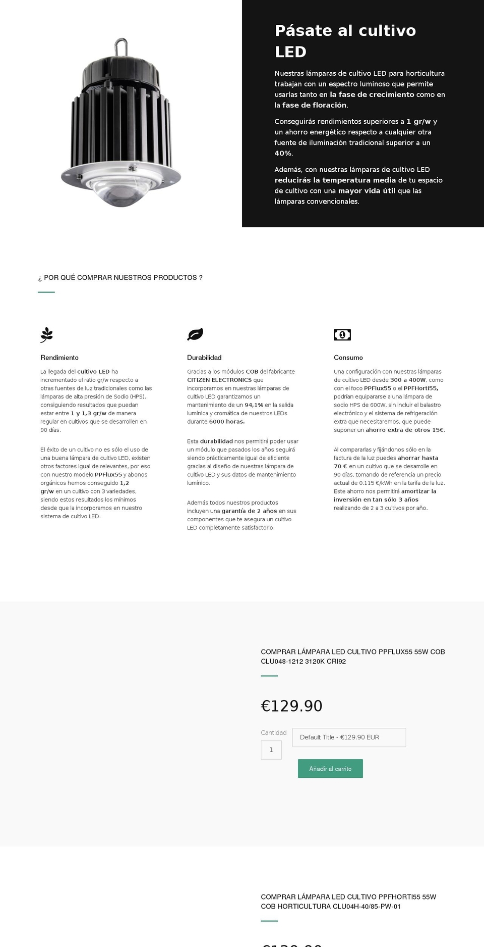 horticulturaled.com — Shopify storefront screenshot