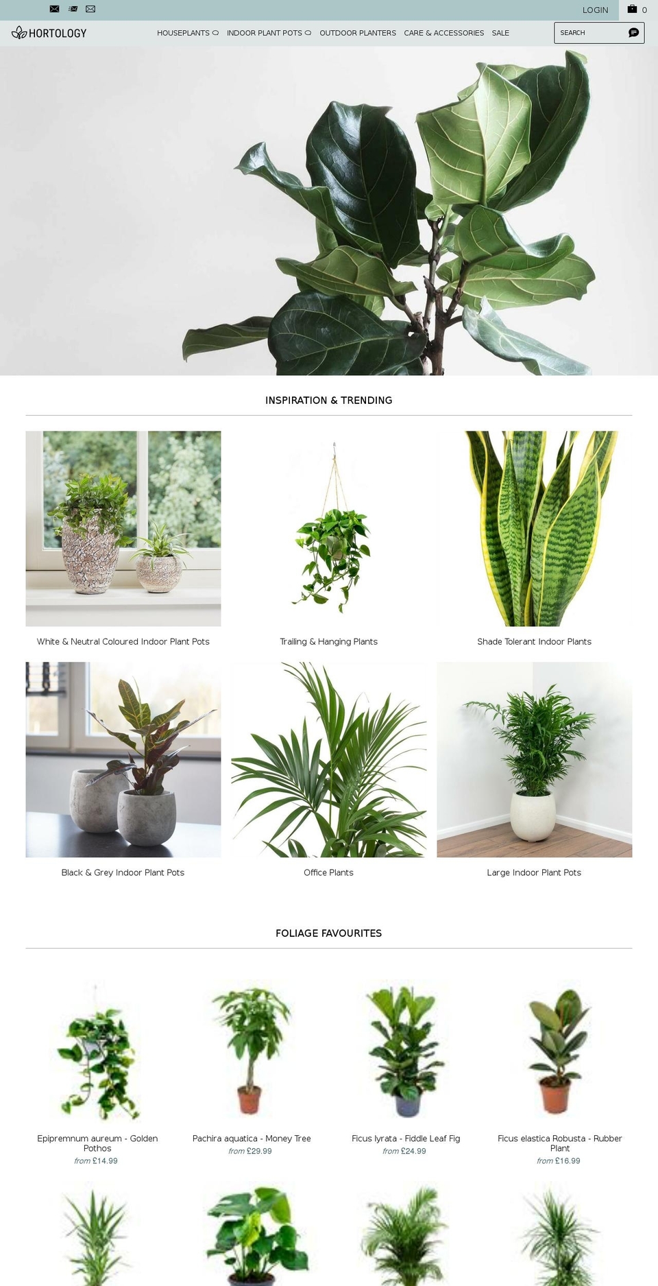 hortology.co.uk shopify website screenshot