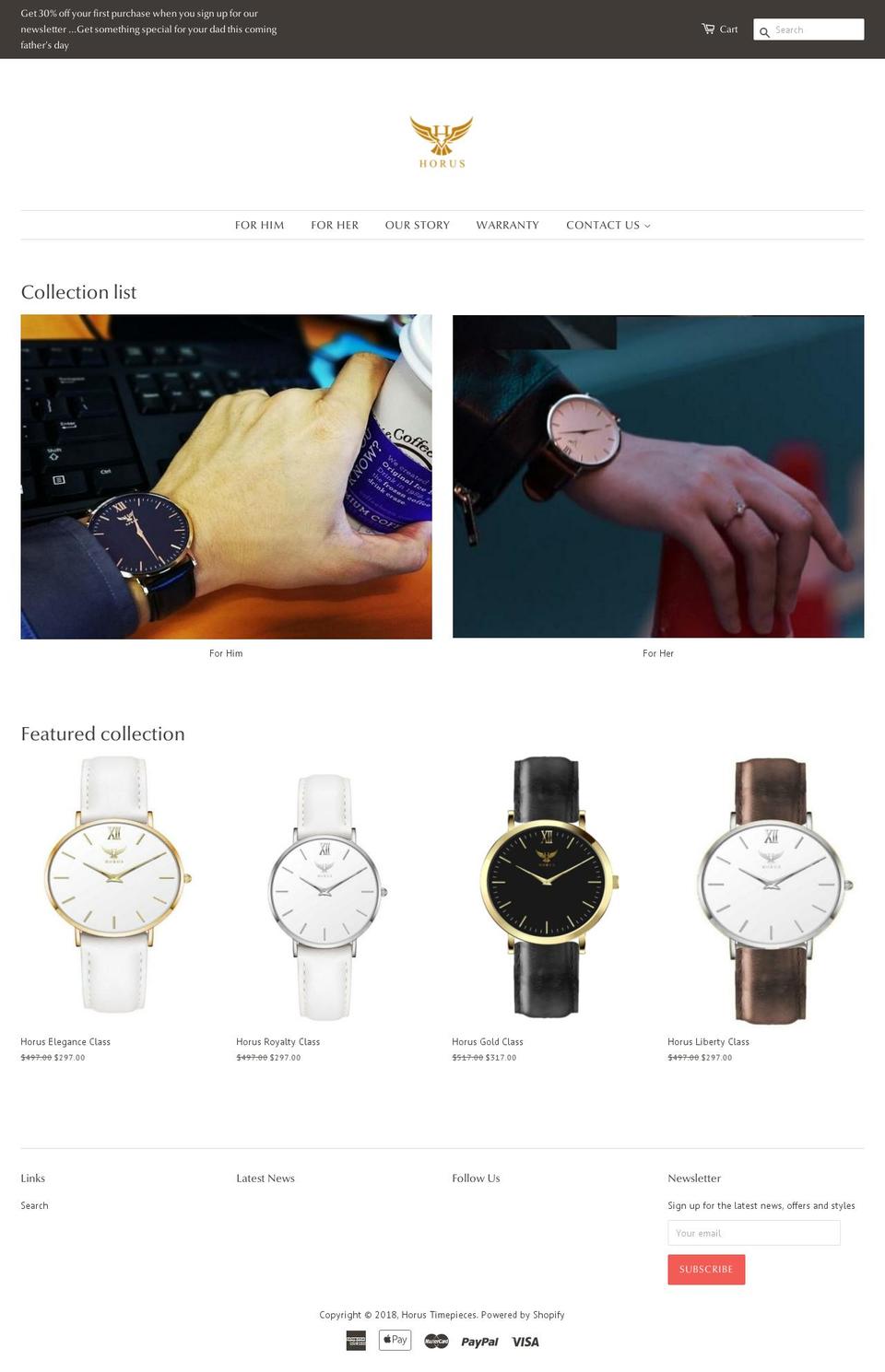 horusstyle.com — Shopify storefront screenshot