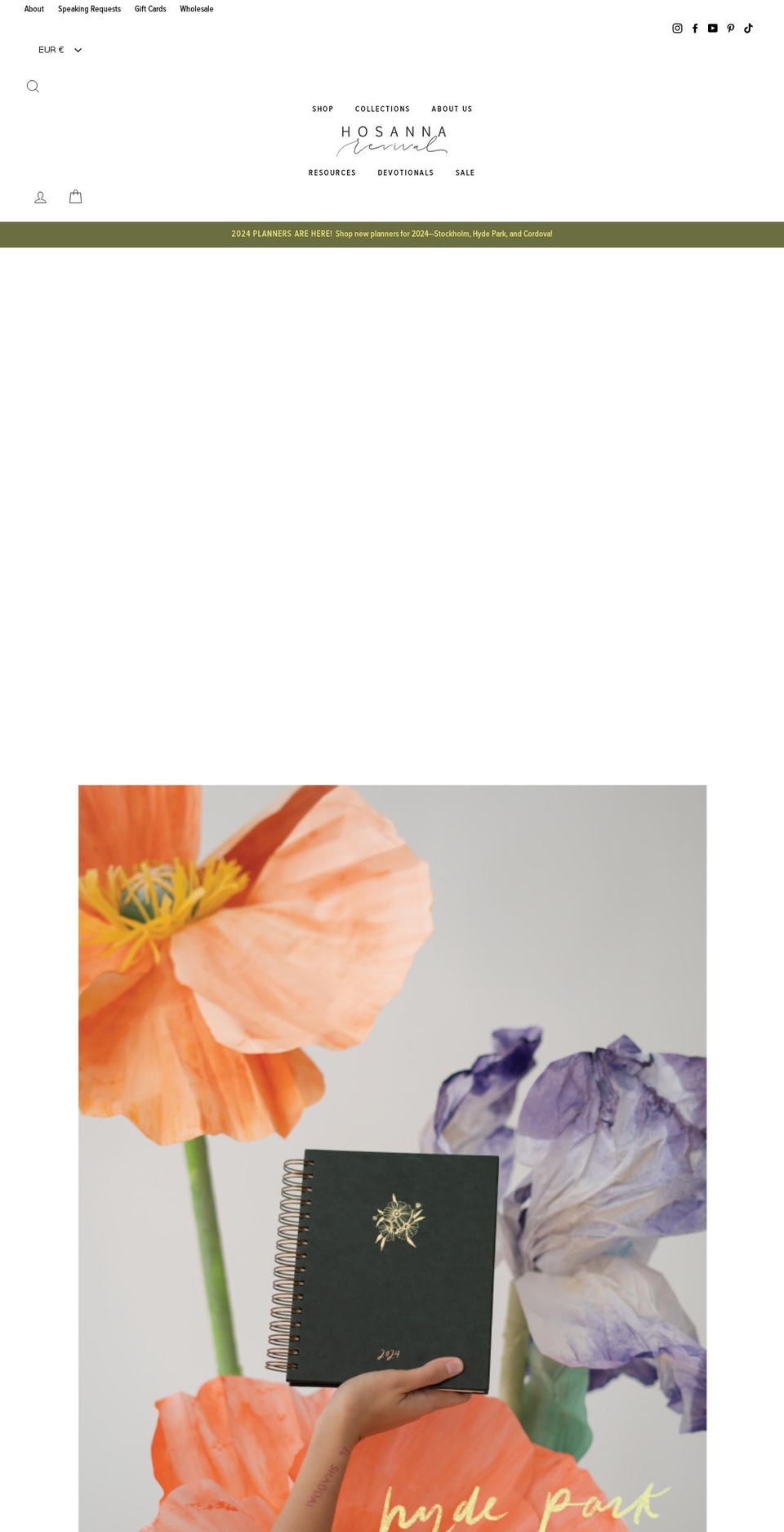 hosannarevival.com shopify website screenshot
