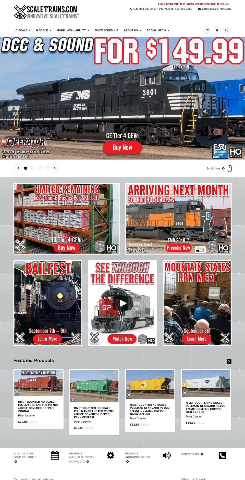 Production (ShowTime - 11\/28) - WH Shopify theme site example hoscalemodeltrains.com