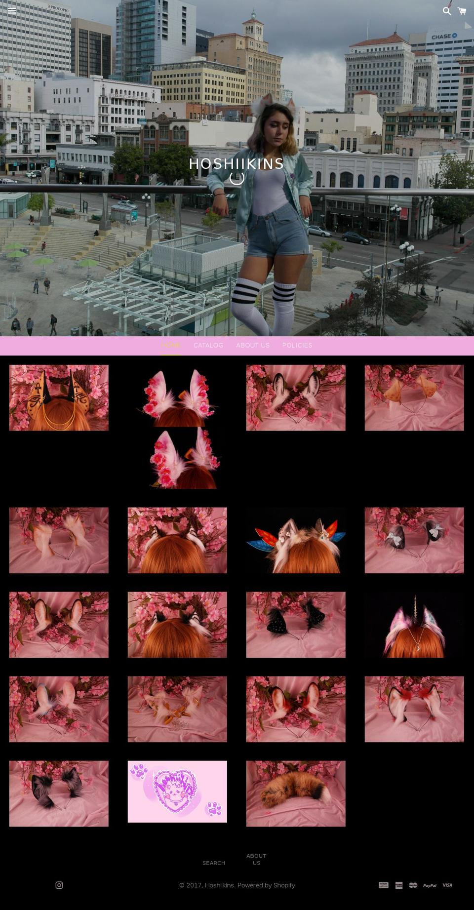 hoshiikins.com shopify website screenshot