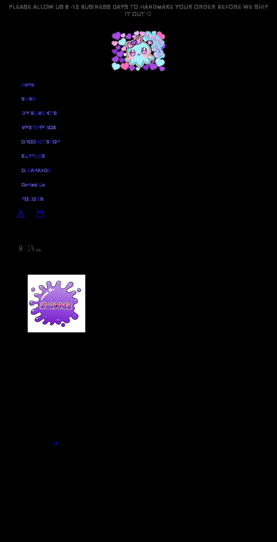 hoshimislimes.com shopify website screenshot
