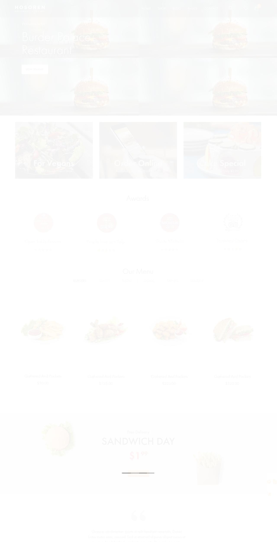 hosoren-demo41.myshopify.com shopify website screenshot